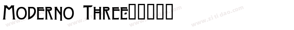 Moderno Three字体转换